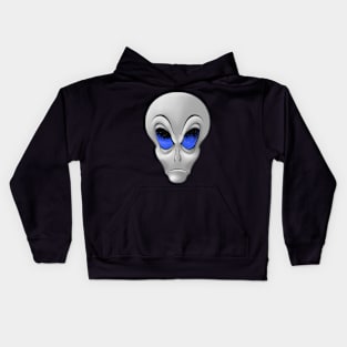 Alien Head Starry Eyes Kids Hoodie